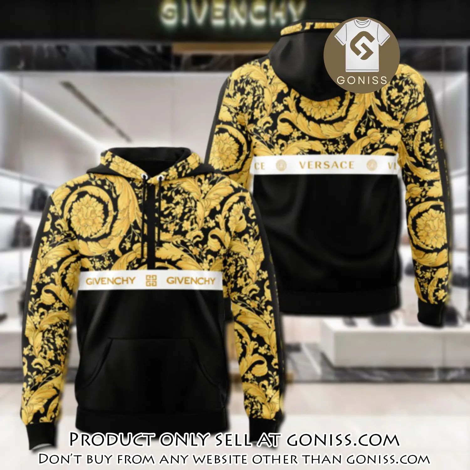 Givenchy versace unisex hoodie luxury brand gifts  jh2296 gn0035909
